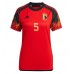 Belgien Jan Vertonghen #5 Replika Hjemmebanetrøje Dame VM 2022 Kortærmet